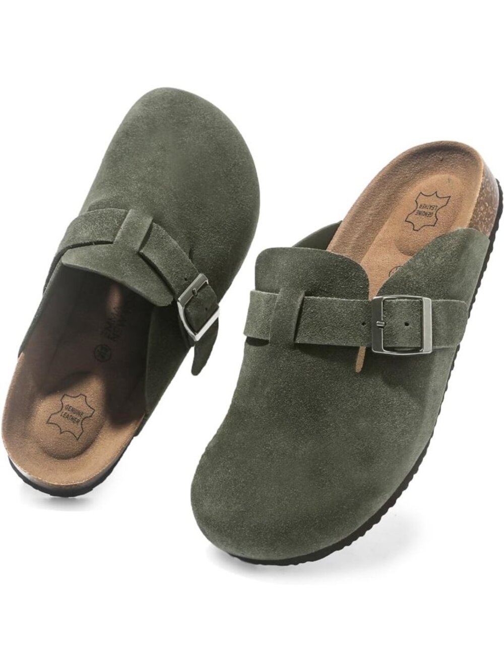 100% Genuine Leather Mule Clogs for Women - Stylish Comfort Footwear
